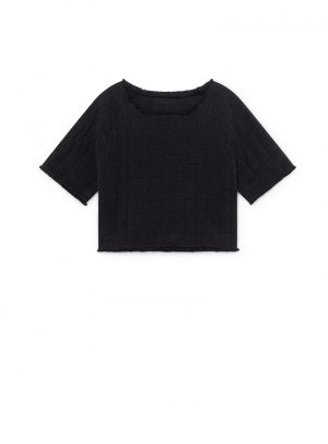 Menka Crop Top black