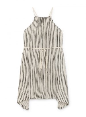 Bamboo Striped Apron Dress