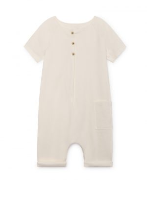 ZEN Short-Sleeved JumpSuit, chalk