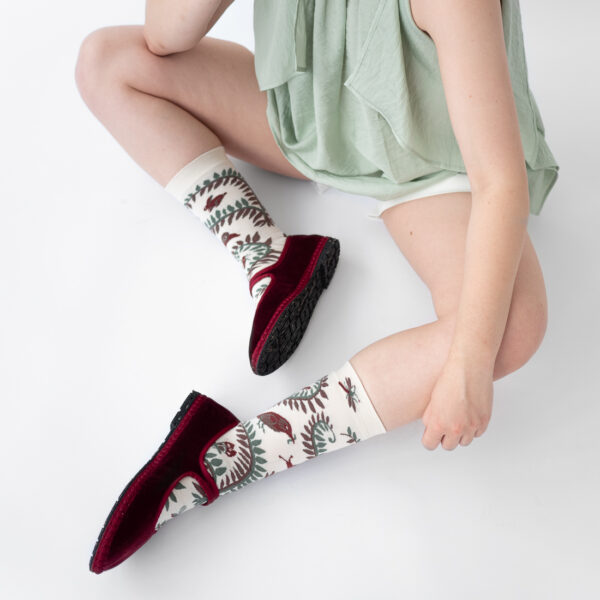 Socken Oiseau Naturel – Bild 3
