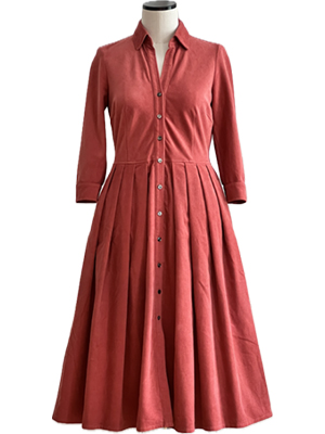 Wiener Stadtkleid, marsala rose