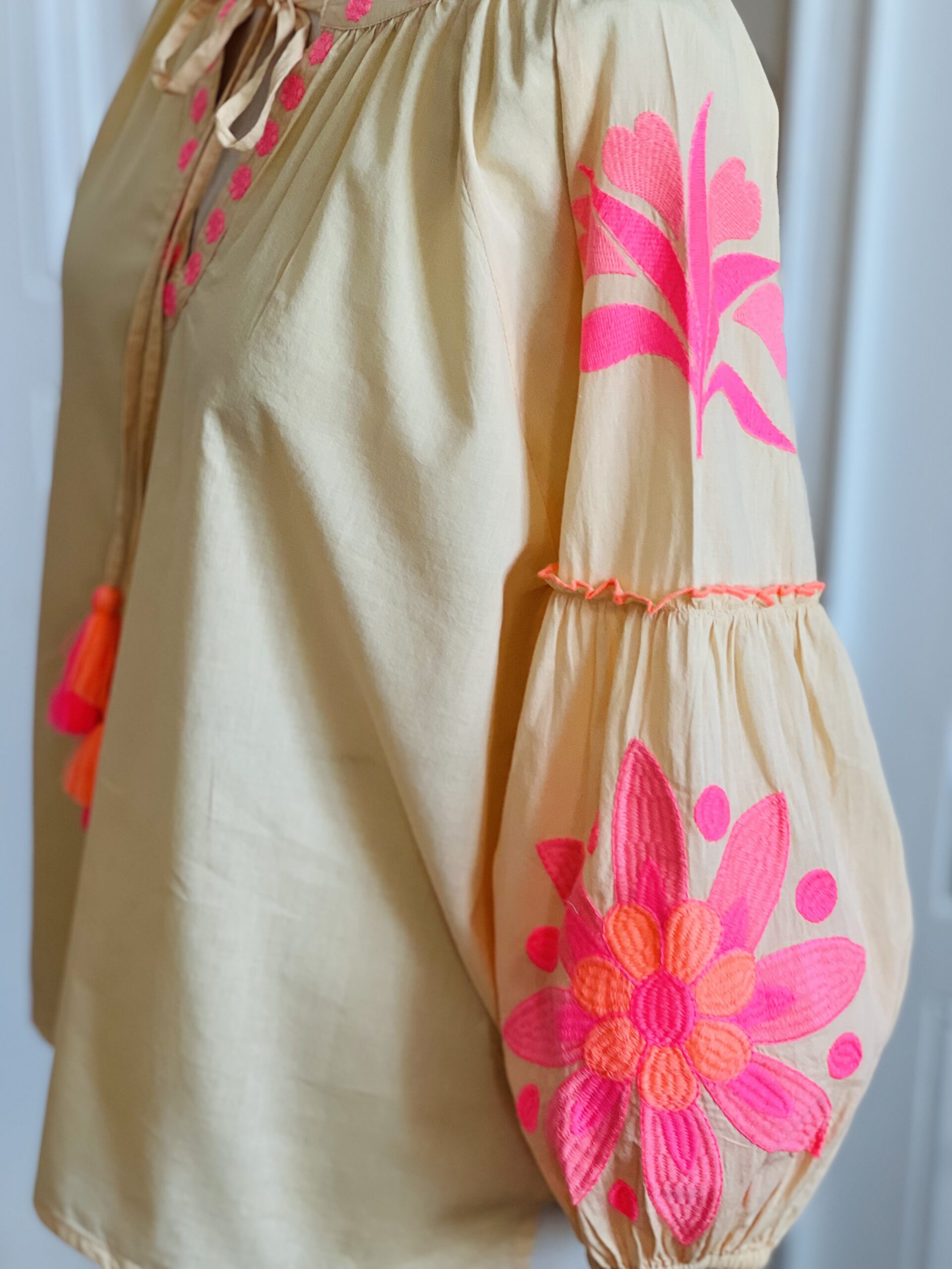 Yellow Gerbera Sommerbluse – Bild 5