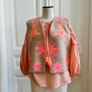 Coffee Gerbera Vest