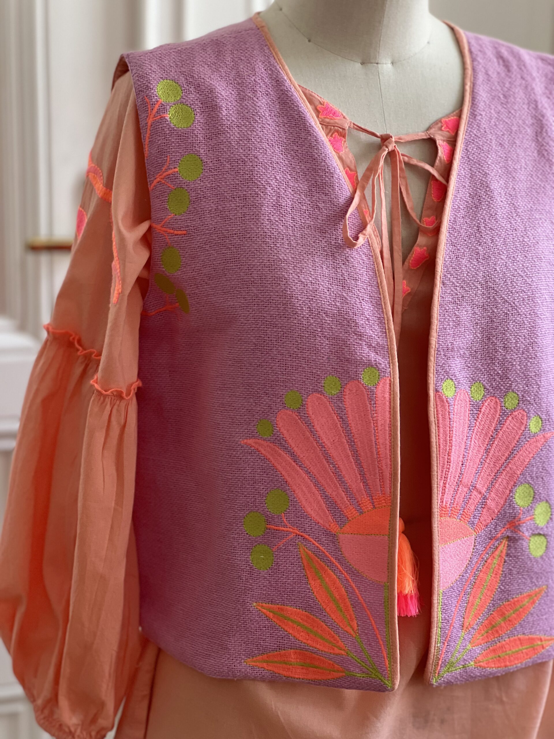 Pink Calendula Vest – Bild 3