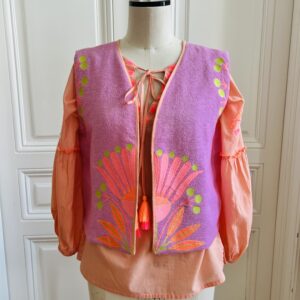 Pink Calendula Vest