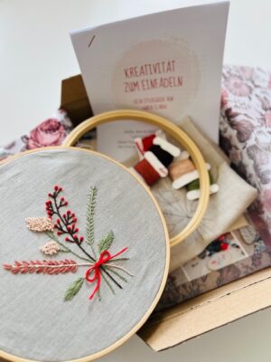 Stickkit Herbstlicher Blumenstrauss